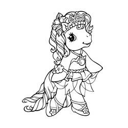 Dessin à colorier: Princesse (Personnages) #85241 - Coloriages à Imprimer Gratuits