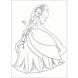 Dessin à colorier: Princesse (Personnages) #85256 - Coloriages à Imprimer Gratuits