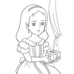 Dessin à colorier: Princesse (Personnages) #85263 - Coloriages à Imprimer Gratuits