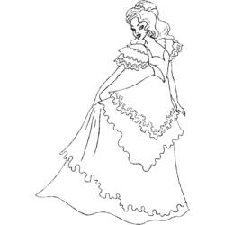 Dessin à colorier: Princesse (Personnages) #85268 - Coloriages à Imprimer Gratuits