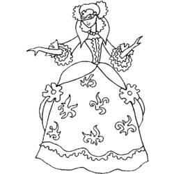 Dessin à colorier: Princesse (Personnages) #85272 - Coloriages à Imprimer Gratuits