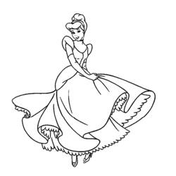 Dessin à colorier: Princesse (Personnages) #85274 - Coloriages à Imprimer Gratuits