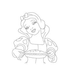Dessin à colorier: Princesse (Personnages) #85289 - Coloriages à Imprimer Gratuits