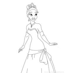 Dessin à colorier: Princesse (Personnages) #85296 - Coloriages à Imprimer Gratuits