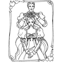 Dessin à colorier: Princesse (Personnages) #85297 - Coloriages à Imprimer Gratuits