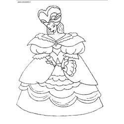 Dessin à colorier: Princesse (Personnages) #85306 - Coloriages à Imprimer Gratuits