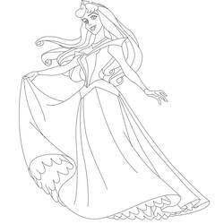 Dessin à colorier: Princesse (Personnages) #85311 - Coloriages à Imprimer Gratuits