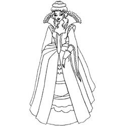 Dessin à colorier: Princesse (Personnages) #85315 - Coloriages à Imprimer Gratuits