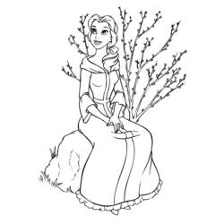 Dessin à colorier: Princesse (Personnages) #85329 - Coloriages à Imprimer Gratuits