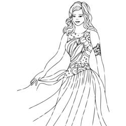 Dessin à colorier: Princesse (Personnages) #85335 - Coloriages à Imprimer Gratuits