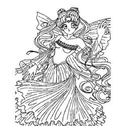 Dessin à colorier: Princesse (Personnages) #85337 - Coloriages à Imprimer Gratuits