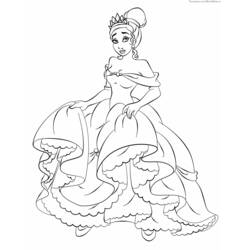 Dessin à colorier: Princesse (Personnages) #85346 - Coloriages à Imprimer Gratuits