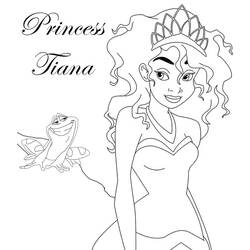 Dessin à colorier: Princesse (Personnages) #85365 - Coloriages à Imprimer Gratuits