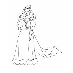 Dessin à colorier: Princesse (Personnages) #85388 - Coloriages à Imprimer Gratuits