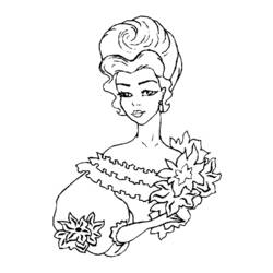 Dessin à colorier: Princesse (Personnages) #85415 - Coloriages à Imprimer Gratuits