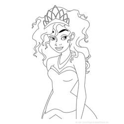 Dessin à colorier: Princesse (Personnages) #85425 - Coloriages à Imprimer Gratuits