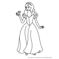 Dessin à colorier: Princesse (Personnages) #85436 - Coloriages à Imprimer Gratuits