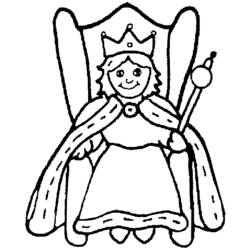 Dessin à colorier: Princesse (Personnages) #85437 - Coloriages à Imprimer Gratuits