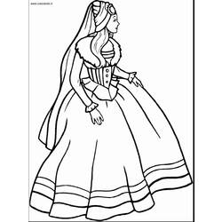 Dessin à colorier: Princesse (Personnages) #85445 - Coloriages à Imprimer Gratuits