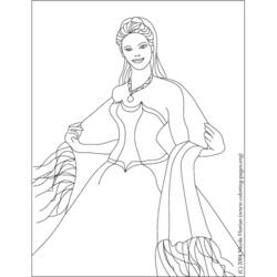 Dessin à colorier: Princesse (Personnages) #85449 - Coloriages à Imprimer Gratuits