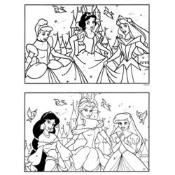 Dessin à colorier: Princesse (Personnages) #85476 - Coloriages à Imprimer Gratuits