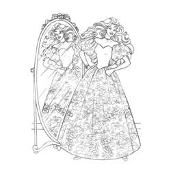 Dessin à colorier: Princesse (Personnages) #85523 - Coloriages à Imprimer Gratuits