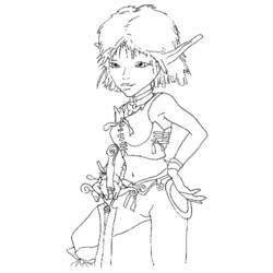 Dessin à colorier: Princesse (Personnages) #85534 - Coloriages à Imprimer Gratuits