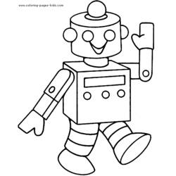 Dessin à colorier: Robot (Personnages) #106564 - Coloriages à Imprimer