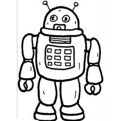 Dessin à colorier: Robot (Personnages) #106572 - Coloriages à Imprimer Gratuits