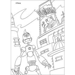 Dessin à colorier: Robot (Personnages) #106584 - Coloriages à Imprimer Gratuits