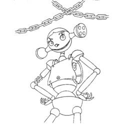 Dessin à colorier: Robot (Personnages) #106605 - Coloriages à Imprimer Gratuits