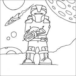Dessin à colorier: Robot (Personnages) #106614 - Coloriages à Imprimer Gratuits