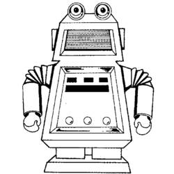Dessin à colorier: Robot (Personnages) #106618 - Coloriages à Imprimer Gratuits
