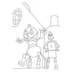 Dessin à colorier: Robot (Personnages) #106622 - Coloriages à Imprimer Gratuits