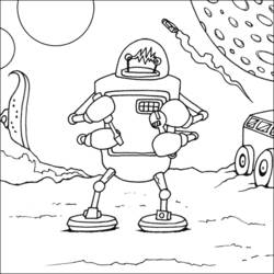 Dessin à colorier: Robot (Personnages) #106625 - Coloriages à Imprimer Gratuits
