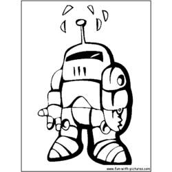 Dessin à colorier: Robot (Personnages) #106626 - Coloriages à Imprimer Gratuits