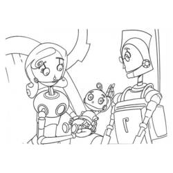 Dessin à colorier: Robot (Personnages) #106636 - Coloriages à Imprimer Gratuits