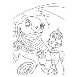 Dessin à colorier: Robot (Personnages) #106638 - Coloriages à Imprimer Gratuits
