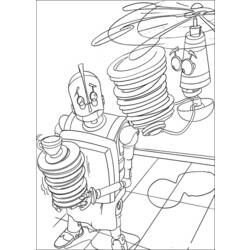 Dessin à colorier: Robot (Personnages) #106672 - Coloriages à Imprimer Gratuits