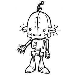 Dessin à colorier: Robot (Personnages) #106679 - Coloriages à Imprimer Gratuits