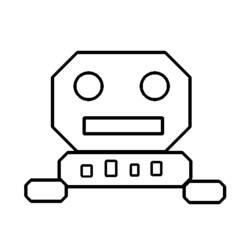 Dessin à colorier: Robot (Personnages) #106694 - Coloriages à Imprimer