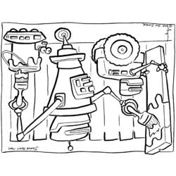 Dessin à colorier: Robot (Personnages) #106696 - Coloriages à Imprimer Gratuits