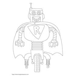 Dessin à colorier: Robot (Personnages) #106750 - Coloriages à Imprimer Gratuits