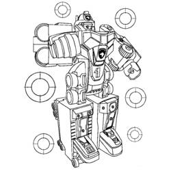Dessin à colorier: Robot (Personnages) #106756 - Coloriages à Imprimer Gratuits