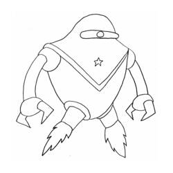 Dessin à colorier: Robot (Personnages) #106757 - Coloriages à Imprimer Gratuits