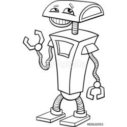Dessin à colorier: Robot (Personnages) #106759 - Coloriages à Imprimer Gratuits