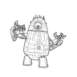Dessin à colorier: Robot (Personnages) #106767 - Coloriages à Imprimer Gratuits