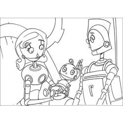 Dessin à colorier: Robot (Personnages) #106788 - Coloriages à Imprimer Gratuits