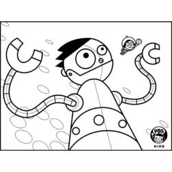 Dessin à colorier: Robot (Personnages) #106906 - Coloriages à Imprimer Gratuits