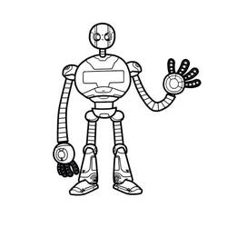 Coloriage Robot (Personnages) #219014 à imprimer et colorier